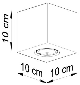 Sollux Φωτιστικό οροφής Quad 1,ξύλο,1xGU10/40w