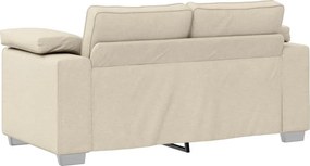 vidaXL Καναπές 2 ατόμων Μπεζ 160 cm Ύφασμα μείγματος λινών