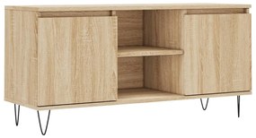 vidaXL Έπιπλο Τηλεόρασης Sonoma Δρυς 104 x 35 x 50 εκ. Επεξεργ. Ξύλο