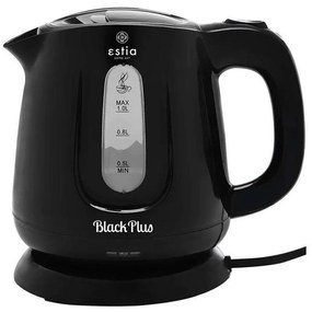 Βραστήρας 06-17231 1Lt 1100W Black Estia Plastic