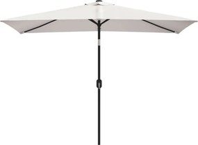 vidaXL Ομπρέλα Ορθογώνια Λευκό της Άμμου 200 x 300 εκ.