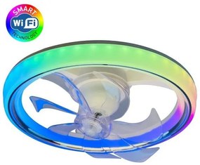 Ανεμιστήρας Οροφής LED RGB 40W Λευκό Smart 3281 Spotlight-3281-Λευκό 3281