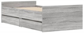 vidaXL Πλαίσιο Κρεβατιού με Συρτάρια Sonoma δρυς 90x200 εκ.