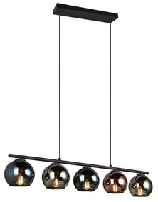 Φωτιστικό Οροφής - Ράγα Sheldon R31305017 5xE14 83x150x13cm Multi RL Lighting