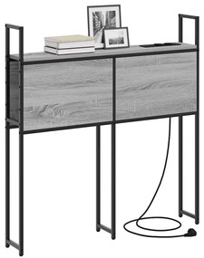 vidaXL Κεφαλάρι Αποθήκης Γκρι sonoma 90 cm Επεξεργασμένο ξύλο