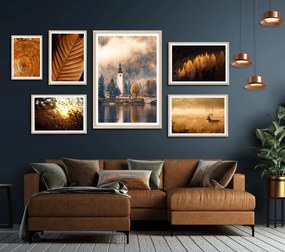 Σύνθεση κάδρων φυσικό ξύλο Colors of Autum PST063