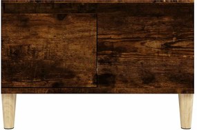 vidaXL Τραπεζάκι Σαλονιού Καπνιστή Δρυς 55x55x36,5εκ. Επεξεργασμ. Ξύλο