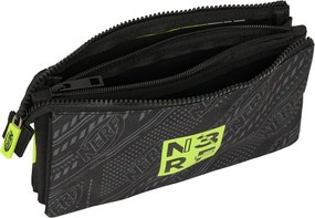 Τριπλή Κασετίνα Nerf Get ready Μαύρο 22 x 12 x 3 cm