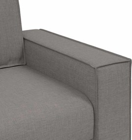 vidaXL Τριθέσιος Καναπές 180 εκ. Ύφασμα, Μπεζ