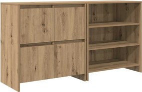 vidaXL Πλαϊνό γραφείο 2 pcs Artisan Oak 70 x 41 x 75 εκ.