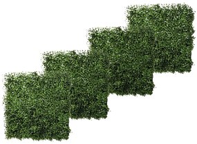 Emerald Πυξάρι Τεχνητό Πάνελ 4 τεμ. Πράσινο 50 x 50 εκ. 417980