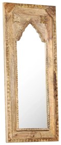 Καθρέφτης 50 x 3 x 110 εκ. από Μασίφ Ξύλο Μάνγκο - Καφέ