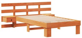 vidaXL Σκελετός Κρεβατιού Καφέ κεριού 80 x 200 cm Μασίφ ξύλο πεύκου