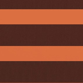 vidaXL Διαχωριστικό Βεράντας Πορτοκαλί/Καφέ 75 x 600 εκ. Ύφασμα Oxford