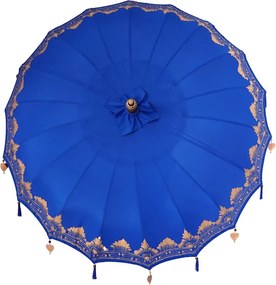 vidaXL Μπαλινέζικη Ομπρέλα Μπλε 215 x 215 x 260 εκ. Βαμβάκι