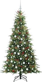 vidaXL Τεχνητό Χριστουγεννιάτικο Δέντρο με Άξονα Πράσινο 180 cm