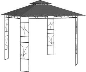 vidaXL Κιόσκι Ανθρακί 3 x 3 x 2,7 μ. 160 γρ./μ²