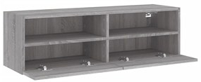 vidaXL Έπιπλο Τηλεόρασης Τοίχου Γκρι Sonoma 100x30x30 εκ. Επεξ. Ξύλο