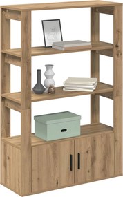 vidaXL Πλαϊνό γραφείο artisan δρυς 30 x 80 x 119.5 εκ
