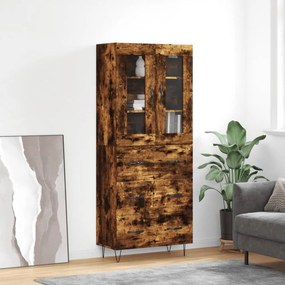 vidaXL Ντουλάπι Καπνιστή Δρυς 69,5x34x180 εκ. από Επεξεργασμένο Ξύλο