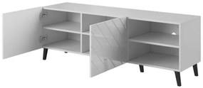 TV stand 150 ABETO mat white/ gloss white DIOMMI CAMA-ABETO-RTV-150-BI/BI