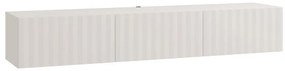 Έπιπλο Τηλεόρασης Antibes 192 3K3V Κρεμαστό Λευκό - Λευκό Ματ 192x42x32 εκ. 192x42x32 εκ.