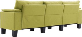 vidaXL Καναπές Πράσινο ύφασμα