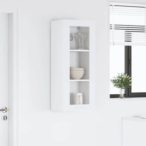 vidaXL Κρεμαστό ντουλάπι Λευκό 40 x 31 x 100 εκ. Επεξεργασμένο ξύλο