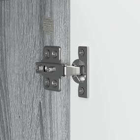 vidaXL Πλαϊνό γραφείο Γκρι Sonoma 89 x 34,5 x 80 εκ Επεξεργασμένο Ξύλο