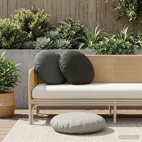 vidaXL Κάλυμμα Μαξιλαριού 6 pcs HEERLEN Γκρι Ø 60 cm Πολυεστέρας