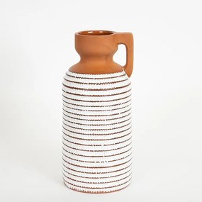 ΒΑΖΟ ΚΕΡΑΜΙΚΟ ΤΕΡΑΚΟΤΑ ΛΕΥΚΟ 12.1x12.1x26.6cm|752-20229