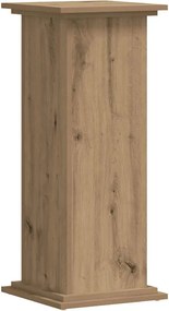 vidaXL Βάσεις Φυτών Αρτισιανή Δρυς 33x33x80 εκ. Επεξ. Ξύλο