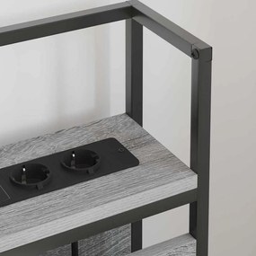 vidaXL Κεφαλάρι Αποθήκης Γκρι sonoma 180 cm Επεξεργασμένο ξύλο