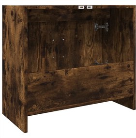 vidaXL Ντουλάπι Νιπτήρα Καπνιστή Δρυς 63x29x55 εκ. Επεξεργασμένο Ξύλο