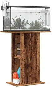 vidaXL Βάση Ενυδρείου Όψη Παλαιού Ξύλου 36x60,5x72,5 εκ. Επεξ. Ξύλο