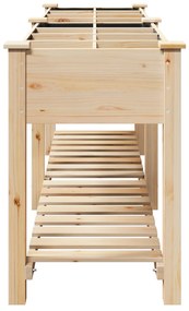 vidaXL Γλάστρα Κήπου με Πλέγματα 203x53x76 εκ Μασίφ Ξύλο Πεύκου
