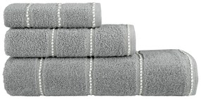 Πετσέτες Prestige (Σετ 3τμχ) Medium Gray Nima Towels Set 70x140cm 100% Βαμβάκι