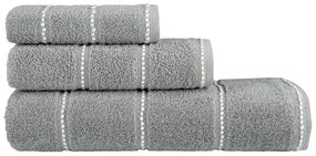 Πετσέτες Prestige (Σετ 3τμχ) Medium Gray Nima Towels Set 70x140cm 100% Cotton