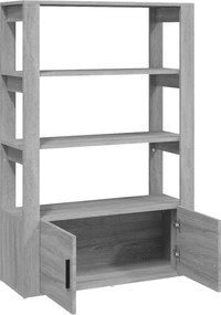 vidaXL Ντουλάπι Γκρι Sonoma 80x30x119,5 εκ. από Επεξεργασμένο Ξύλο