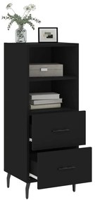 vidaXL Ντουλάπι Μαύρο 34,5 x 34 x 90 εκ. από Επεξεργασμένο Ξύλο