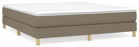 Πλαίσιο Κρεβατιού Boxspring Taupe 180x200 εκ. Υφασμάτινο - Μπεζ-Γκρι