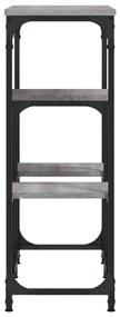 vidaXL Τραπέζι Κονσόλα Γκρι Sonoma 89,5x28x76 εκ. Επεξεργασμένο Ξύλο