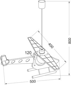 Φωτιστικό οροφής Heli