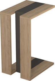 Βοηθητικό Τραπέζι Δρυς / Ανθρακί MUJU 30x40x57