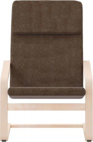vidaXL Πολυθρόνα Relax Σκούρο Καφέ Υφασμάτινη