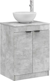 vidaXL Ντουλάπι Μπάνιου Γκρι Σκυροδέματος 54 x 41 x 70 εκ