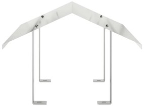 vidaXL Καπνοδόχος Ασημί 50 x 50 x 37 εκ Ανοξείδωτο ατσάλι