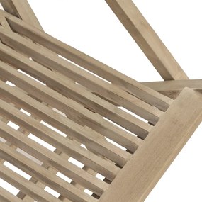 vidaXL Καρέκλες Κήπου Πτυσσόμενες 4 τεμ. Γκρι 56x61x89 εκ. Μασίφ Teak