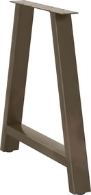 vidaXL Πόδια Τραπεζαρίας Σχήματος Α 2 τεμ. 70x(72-73) εκ. Ατσάλι