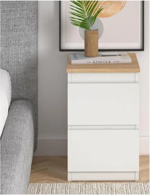 Stewehome Σετ 2 μοντέρνων κομοδίνων για υπνοδωμάτιο 35x38x49 cm